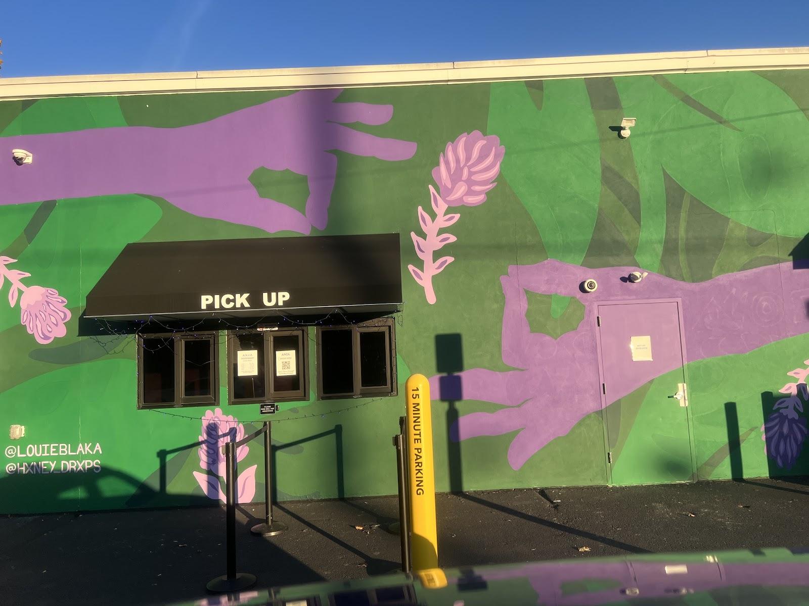 ANJA cannabis dispensary and mural in Highland Park, NJ