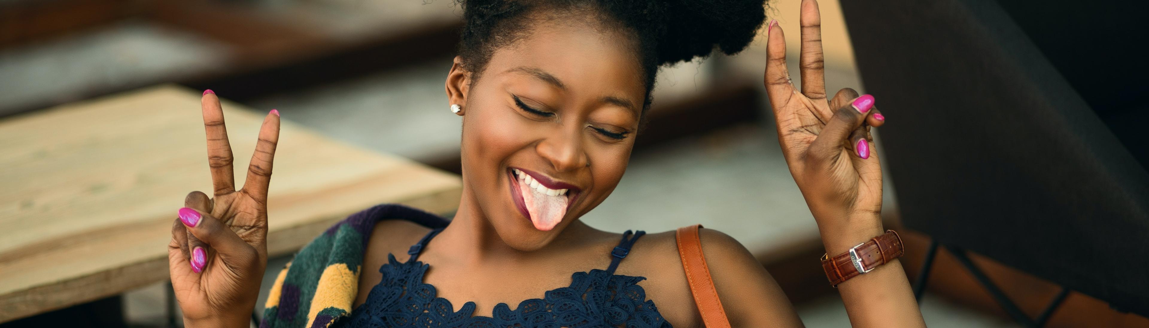 Person having fun