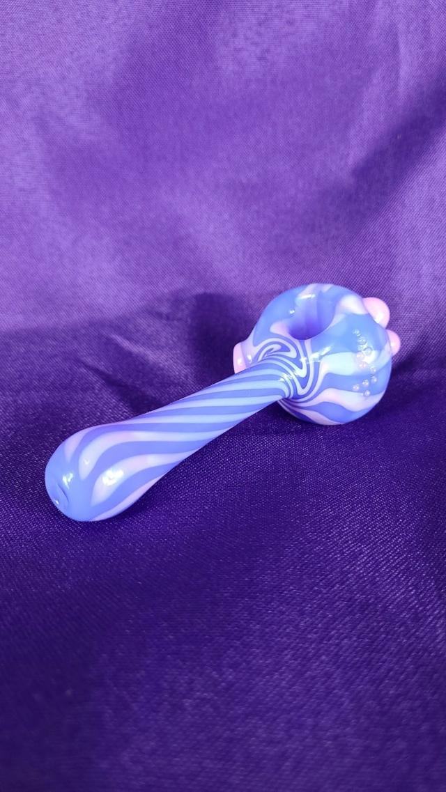 Purple & Pink Swirl Spoon Pipe
