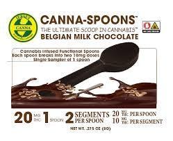 Chocolate Canna-Spoons | 20mg Chocolates (2pk)