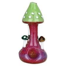 Mushroom Buddies Standing Glass Hand Pipe | 4"