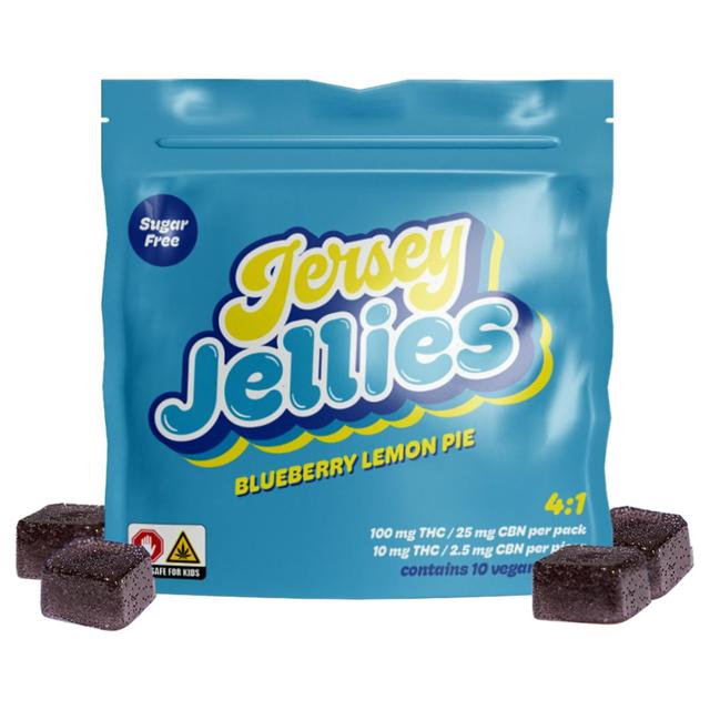 Blueberry Lemon Pie | 4:1 THC:CBN | 10mg Gummies (10pk) (Sugar Free) (Vegan)