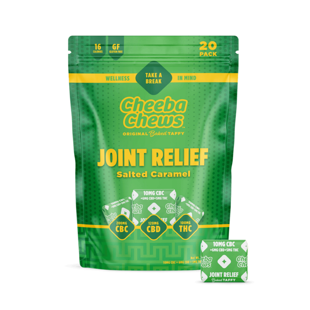 Salted Caramel | Joint Relief | 1:1:2 THC:CBD:CBC | 100mg Taffies (20pk)