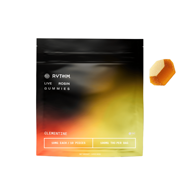 Clementine (Afternoon Delight) | Live Rosin Gummies | 100mg 10pk