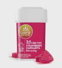 Strawberry Margarita | 1:1 | THC:CBD | 100mg Gummies (10pk) (VEGAN) (S)