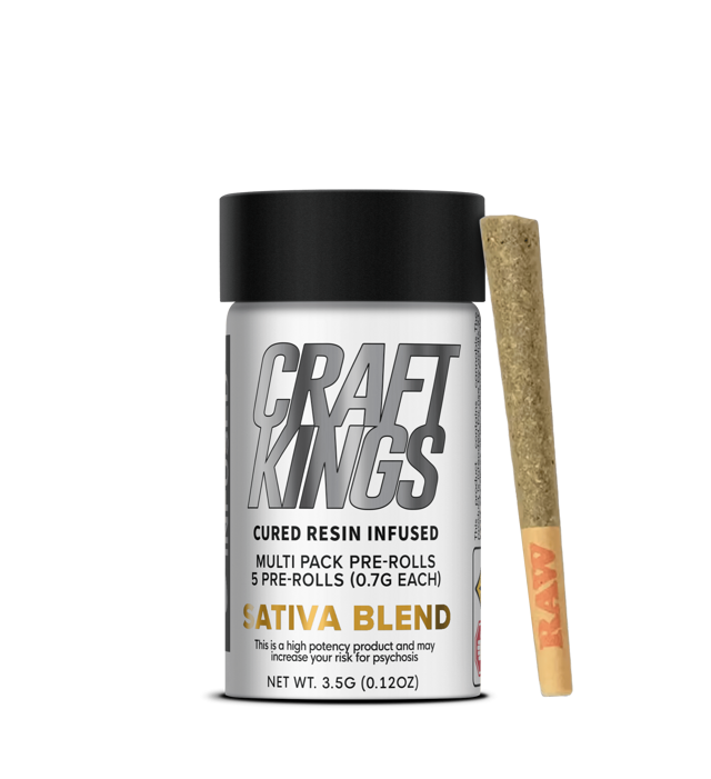 Sativa Blend | 0.7g Infused Prerolls (5pk)