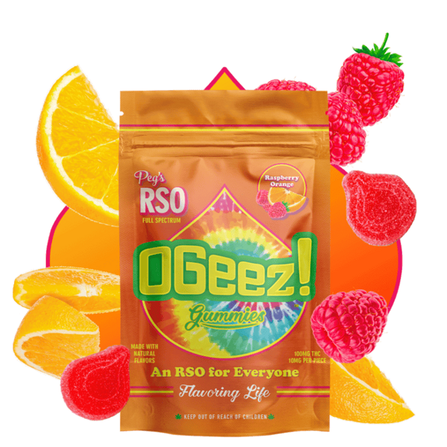 Raspberry Orange | 100mg RSO Gummies (10pk)