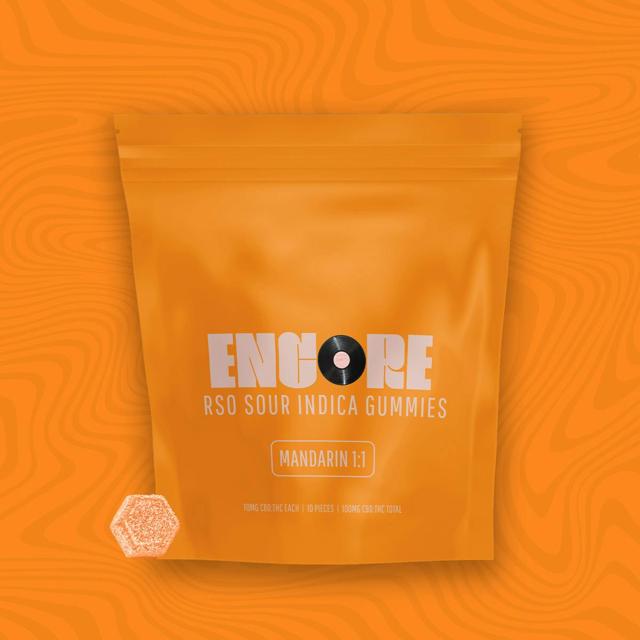 Sour Mandarin 1:1 THC:CBD | 10mg RSO Gummies (10pk)