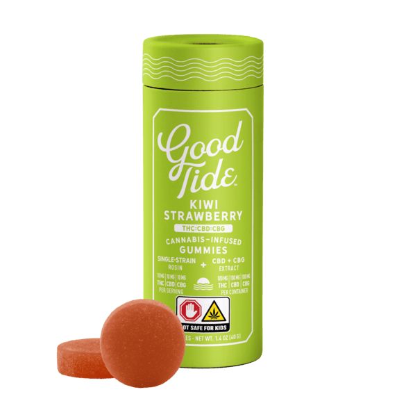 Kiwi Strawberry | 1:1:1 CBG:CBD:THC | 10mg Rosin Gummies (10pk)