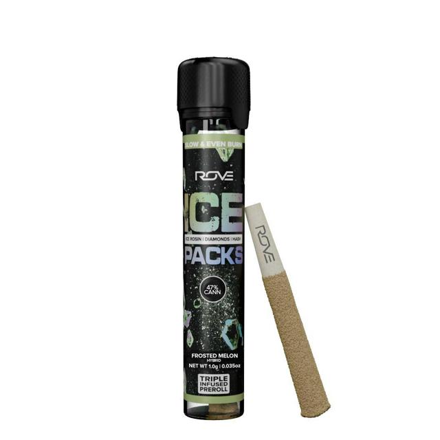 Frosted Melon | 1g Triple Infused Preroll (Rosin, Hash, Diamonds) (1pk)
