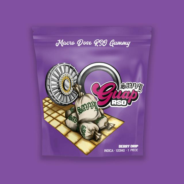 Guap | Berry Drip | 100mg RSO Gummy (1pk)