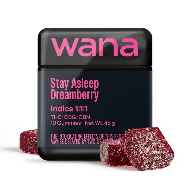 Stay Asleep | Dreamberry 1:1:1 | THC:CBG:CBN | 10mg Gummies (10pk) (VEGAN) (S)