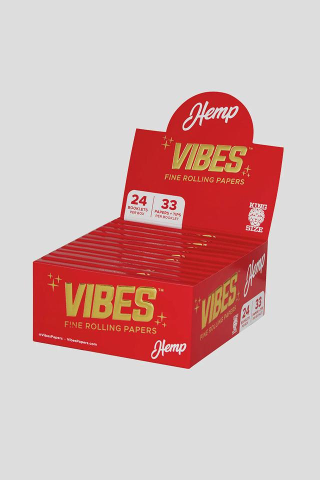 Vibes | Hemp Rolling Papers w/ Tips | King Size