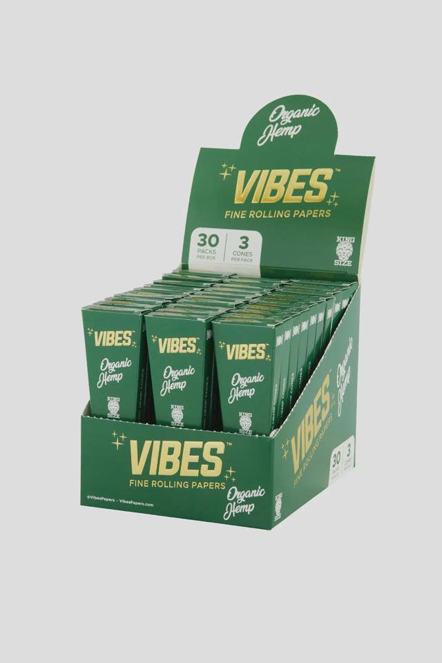 Vibes | Organic Hemp Cones | King Size (3pk)