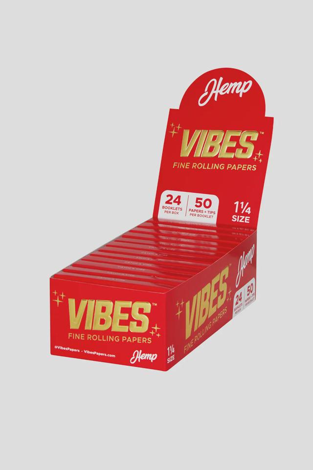 Vibes | Hemp Rolling Papers w/ Tips | 1 1/4