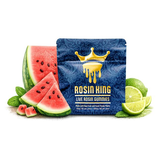 Sour Lime Watermelon | 10mg Live Rosin Gummies (10pk) (VEGAN)