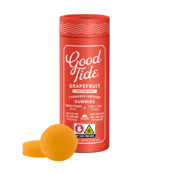 Grapefruit | 1:1:1 CBC:CBD:THC | 10mg Rosin Gummies (10pk)