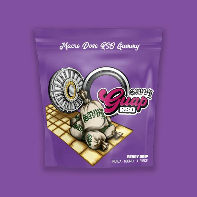 Guap | Berry Drip | 100mg RSO Gummy (1pk)
