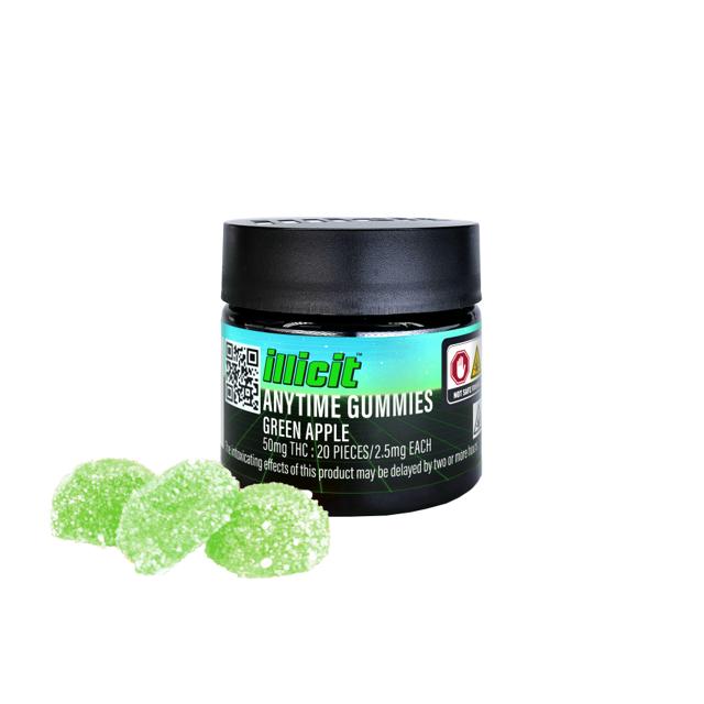 Green Apple Anytime Low Dose Gummies | 50mg (20pk)